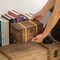 Vintiquewise Rectangular Wooden Treasure Chest Rustic Dark Wood Decorative Storage Box and Organizer for Trinkets Jewelry Coins Letters or Gift Packaging Vintage-Style Accent for Home or Office Decor